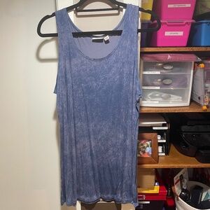 Logo by Lori Goldstein Tank Top in a watercolor blue